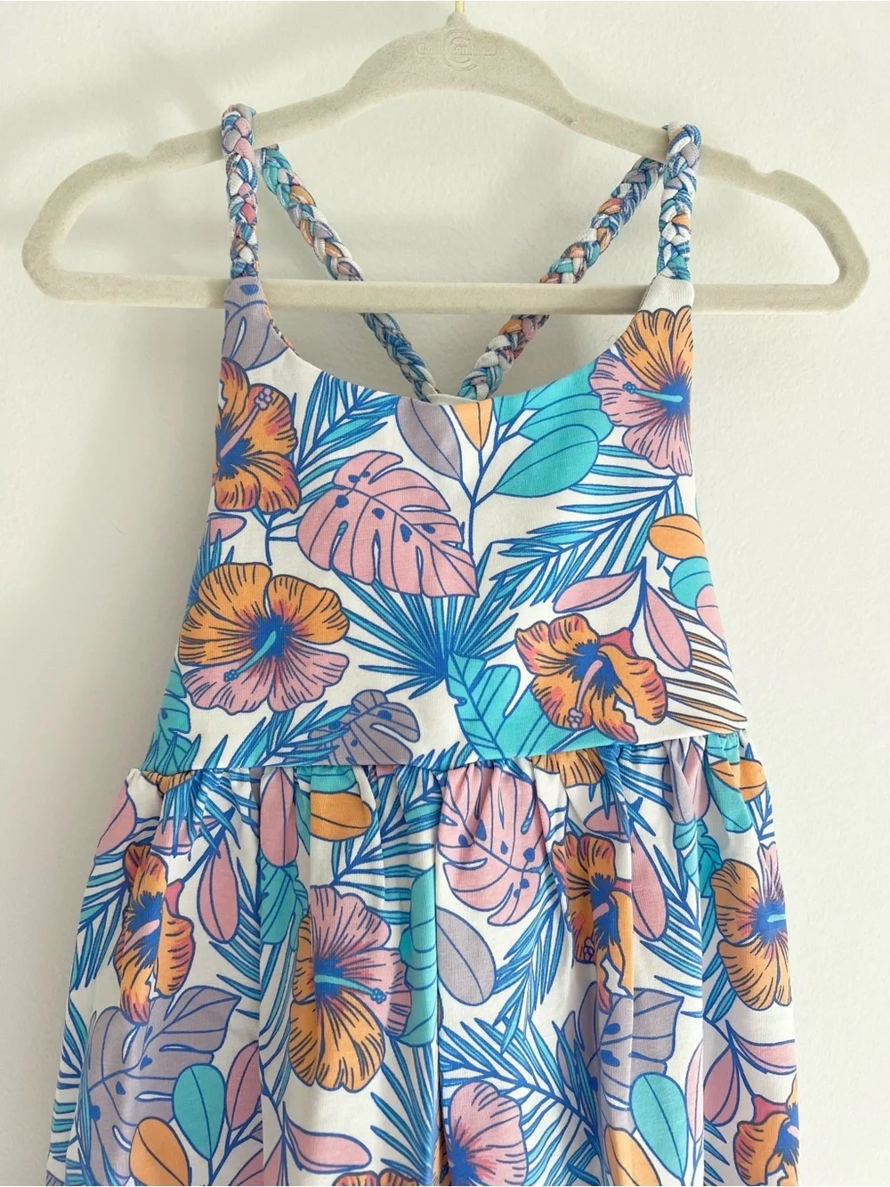 (NWT) Tommy Bahama White & Multicolor Pastel Floral Dress Kids Size 3T BEAUTIFUL